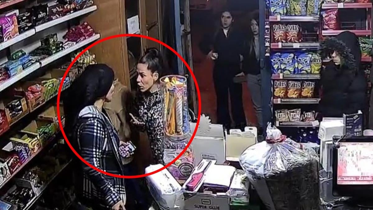 Boşanmak istemeyen gelin market basıp kaynanasını dövdü