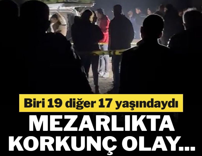 Mezarlıkta korkunç olay! 2 kişi araç içinde ölü bulundu