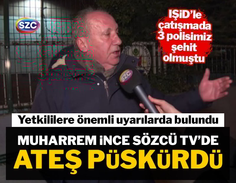 Muharrem İnce, Sözcü TV'de ateş püskürdü: İstanbul'un yanı başında karargah yapmışlar