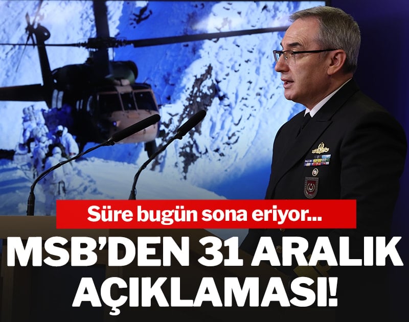 Milli Savunma Bakanlığı'ndan son dakika SDG açıklaması