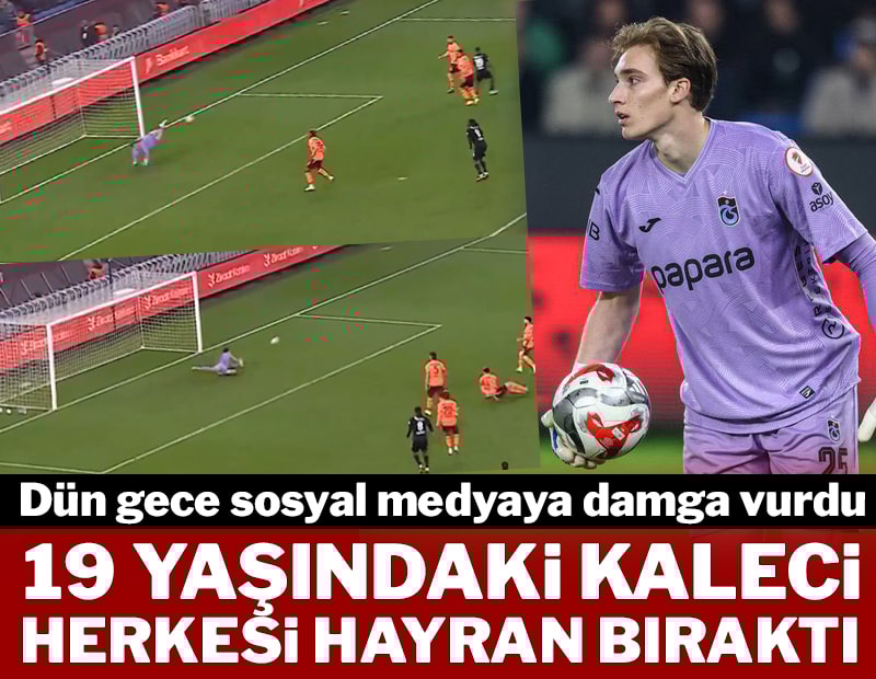 19 yaşındaki kaleci herkesi hayran bıraktı