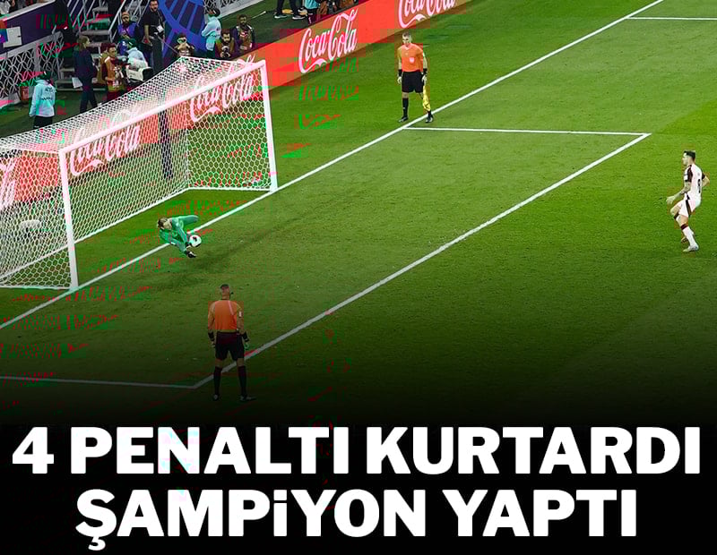 Matvey Safonov 4 penaltı kurtardı, şampiyon yaptı