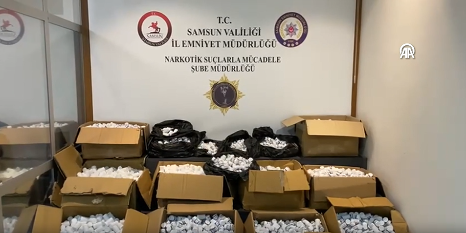 Samsun'da binlerce uyuşturucu hap ele geçirildi