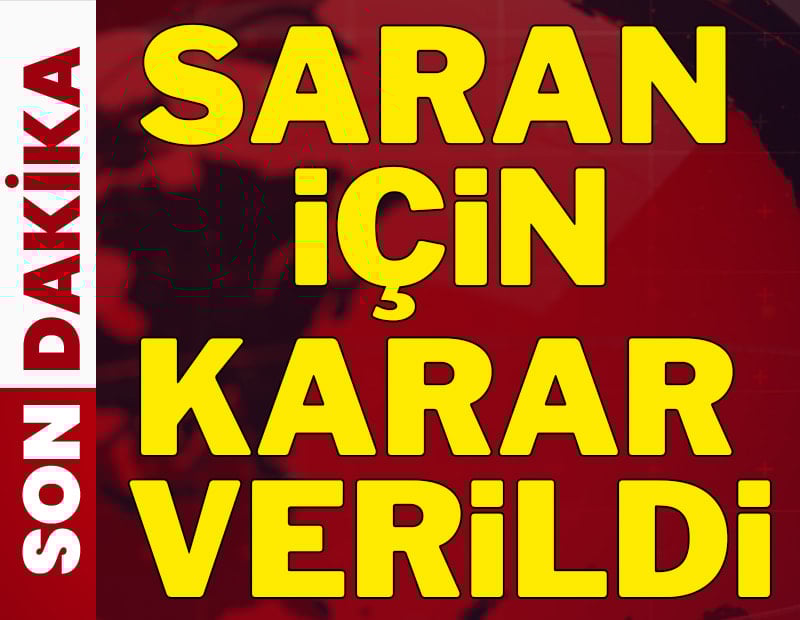 Savcı Sadettin Saran için kararını verdi