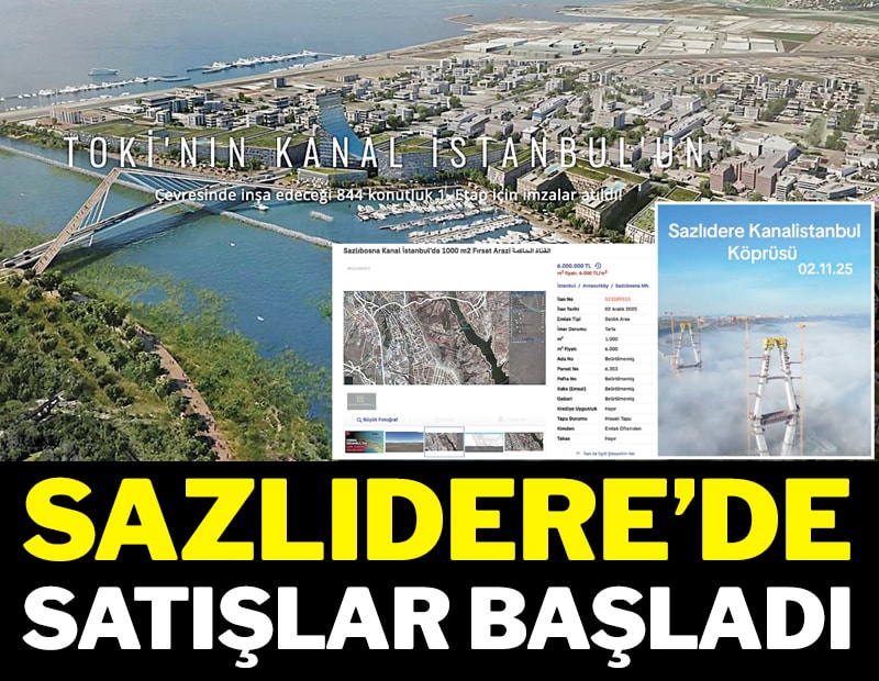 Sazlıdere’de satışlar başladı
