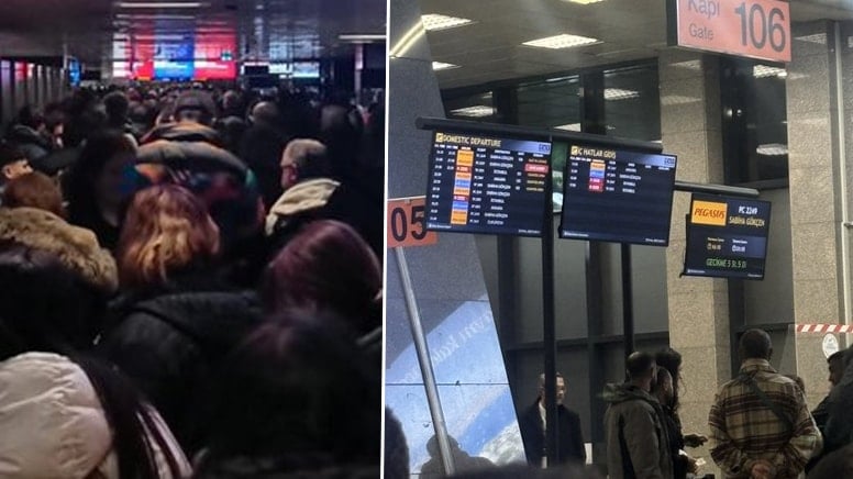Sabiha Gökçen'de kaos! Binlerce yolcu mahsur kaldı