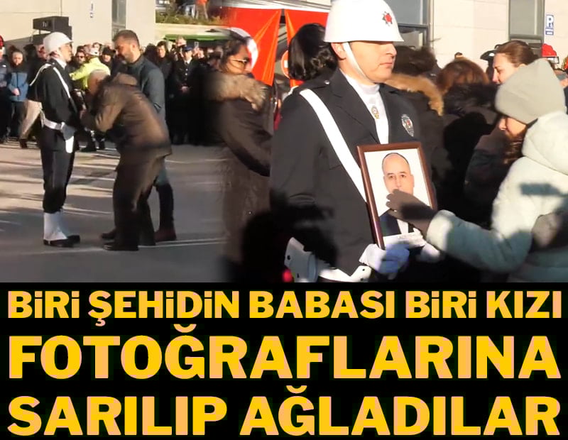 Biri şehidin babası biri kızı... Fotoğraflarına sarılıp ağladılar!