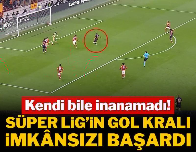 Süper Lig'in gol kralı, Galatasaray maçında imkansızı başardı! 