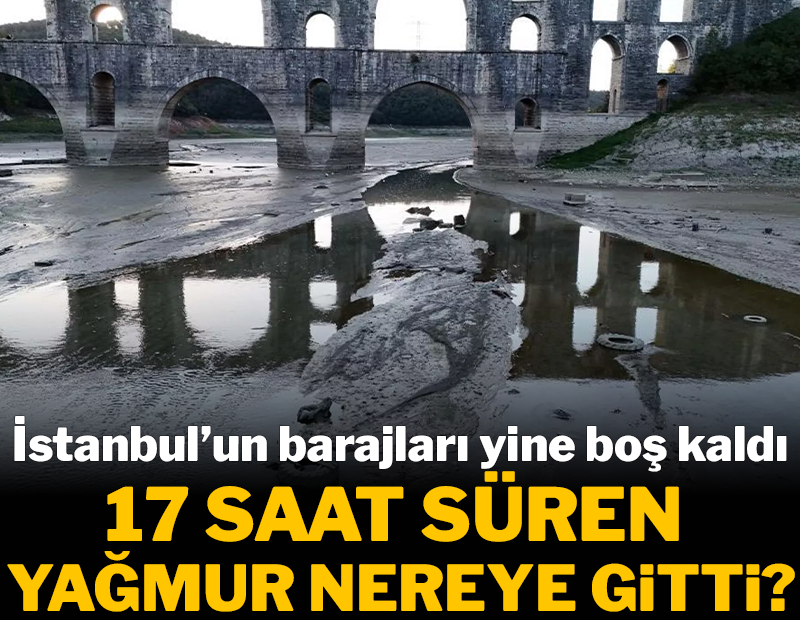 İstanbul'u kasıp kavuran yağmur nereye gitti? İşte barajlarda son durum