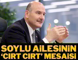 Soylu ailesinin 'cırt cırt' mesaisi... Büyüdükçe büyüdü...