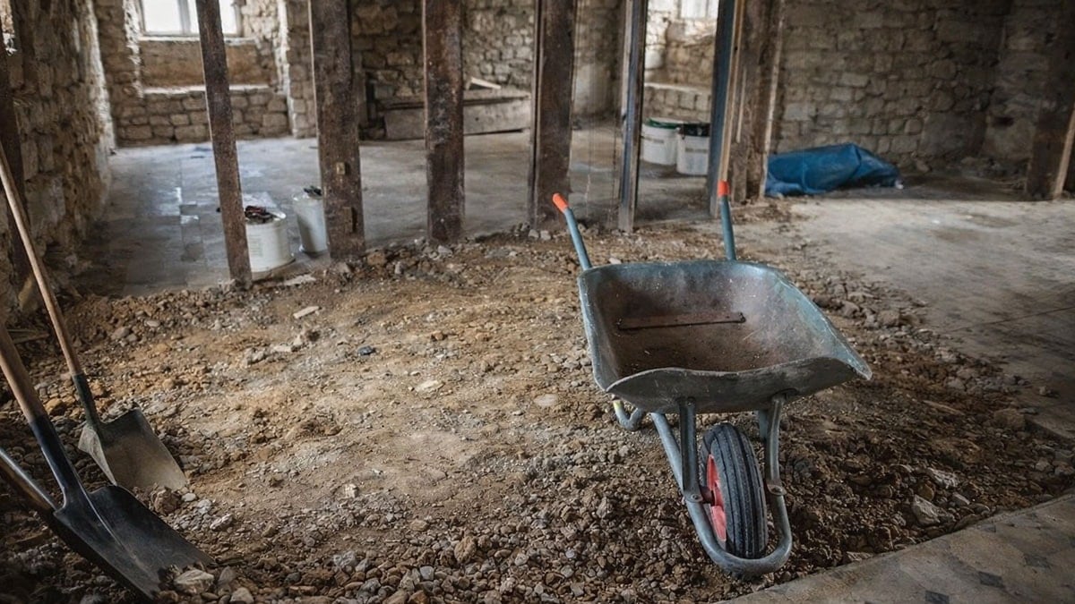 Tadilat yaparken döşemenin altından altın yağdı