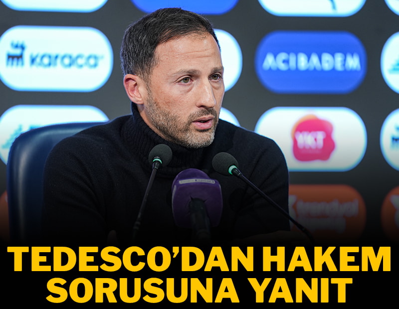 Domenico Tedesco'dan hakem sorusuna yanıt