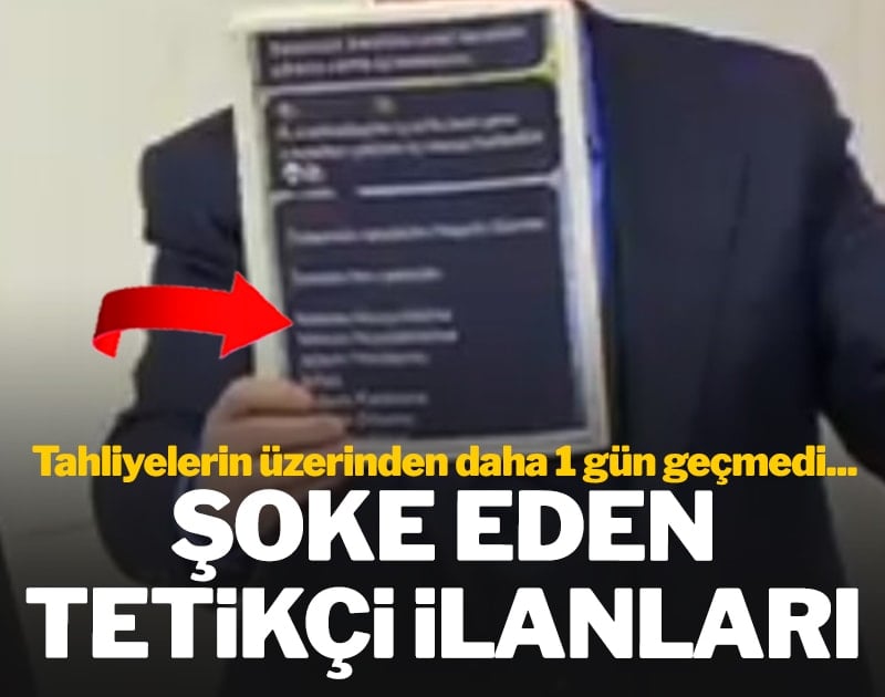Şoke eden tetikçi ilanları...