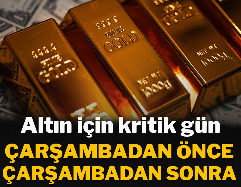 Altın için kritik gün: Çarşambadan önce çarşambadan sonra