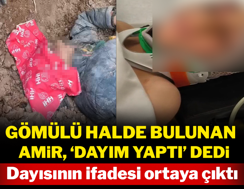 Diri diri gömülmüştü: Dayısının ifadesi 'pes' dedirtti!