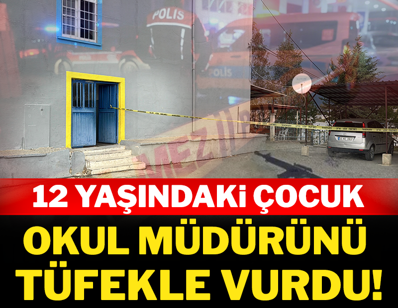 Ortaokul öğrencisi okul müdürünü tüfekle vurdu!