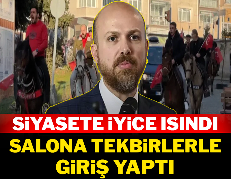 Bilal Erdoğan siyasete iyice ısındı: Salona tekbirlerle giriş yaptı