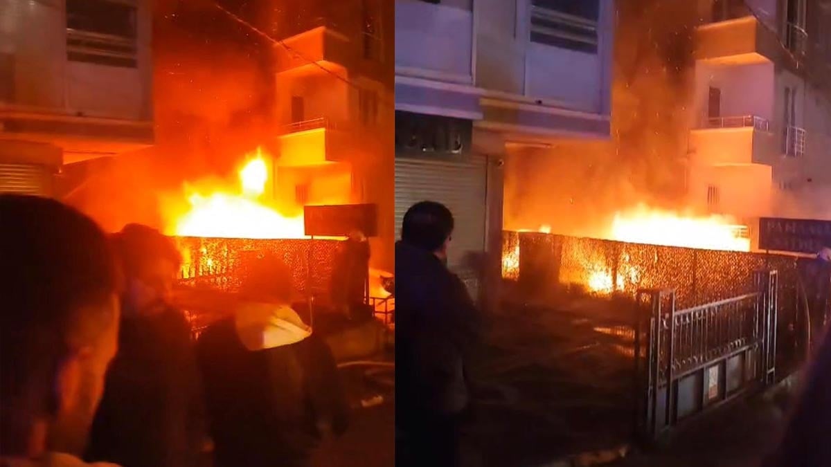 Ümraniye’de korku dolu anlar: Alevler binayı aniden sarstı