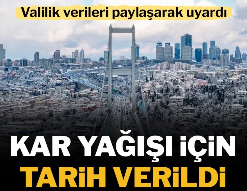 İstanbul Valiliği, tarih vererek uyardı! Megakente 'kar' geliyor...