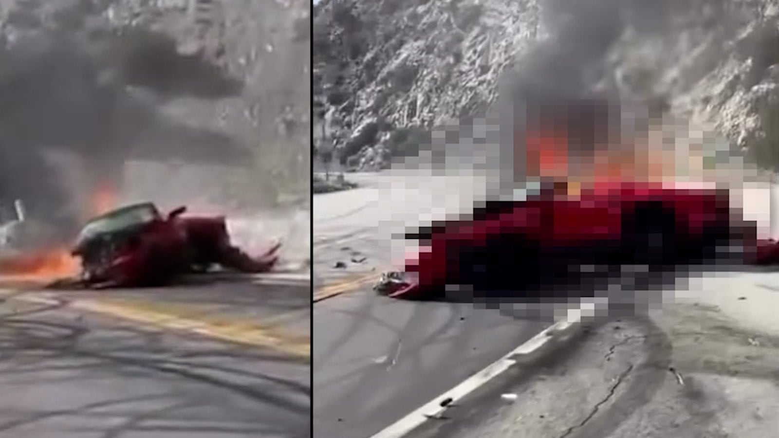 Gençlerin hayalini yaşayan ünlü yapımcı, paramparça olan Ferrari'de can verdi