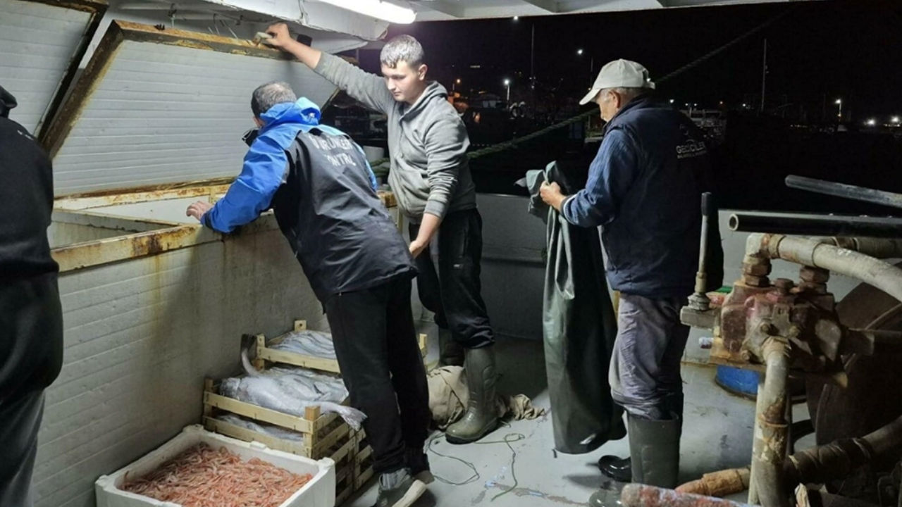 Çanakkale’de yasa dışı avlanan 525 kilo balık yakalandı