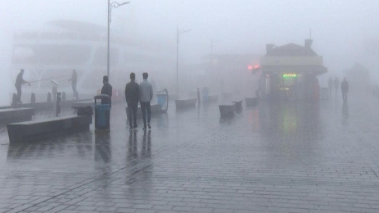 Meteoroloji sis ve sağanak için saat verdi
