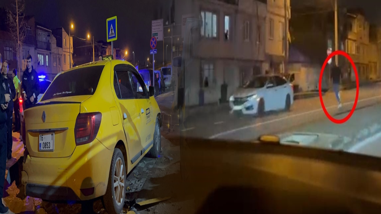 Gasbettiği taksiyle kaza yaptı: Başına gelmeyen kalmadı