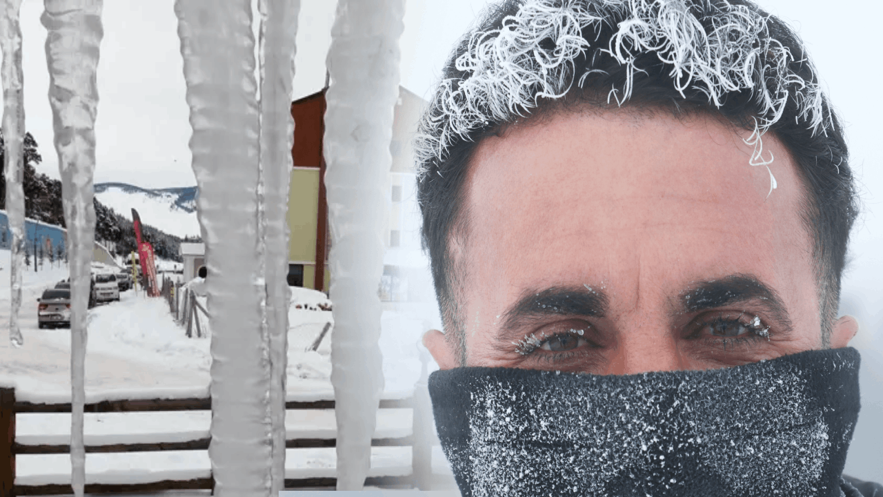 Sokağa çıkanın saçı dondu! Türkiye'nin en soğuk yerinde hava -30 derece!