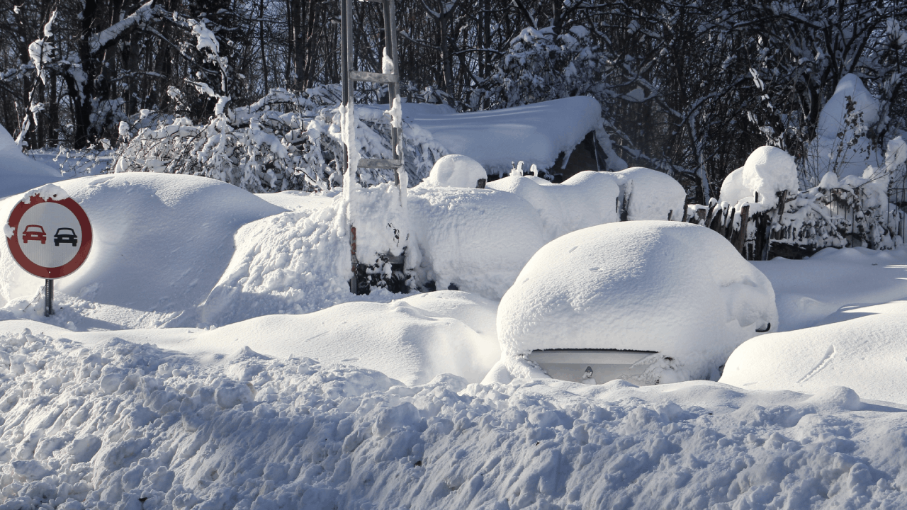 Sinop'ta kar kalınlığı 1 metreye çıktı