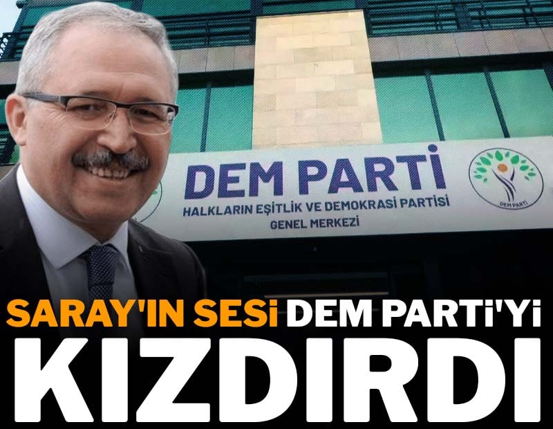 DEM Parti’den Saray’ın sesine sert cevap
