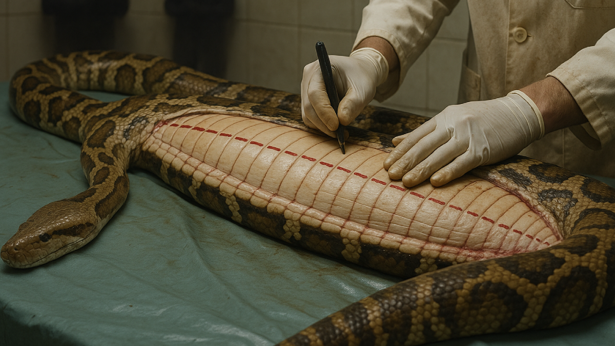 Otopsi yapılan yılanın karnından çıkan 'Yok artık' dedirtti
