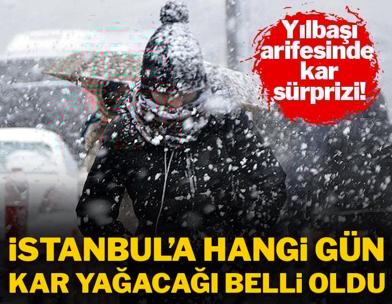 İstanbul'a hangi gün kar yağacağı belli oldu!