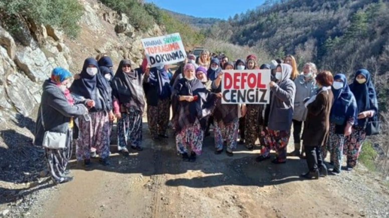 65 köyün içme suyunu sağlayan çay Cengiz’e heba ediliyor