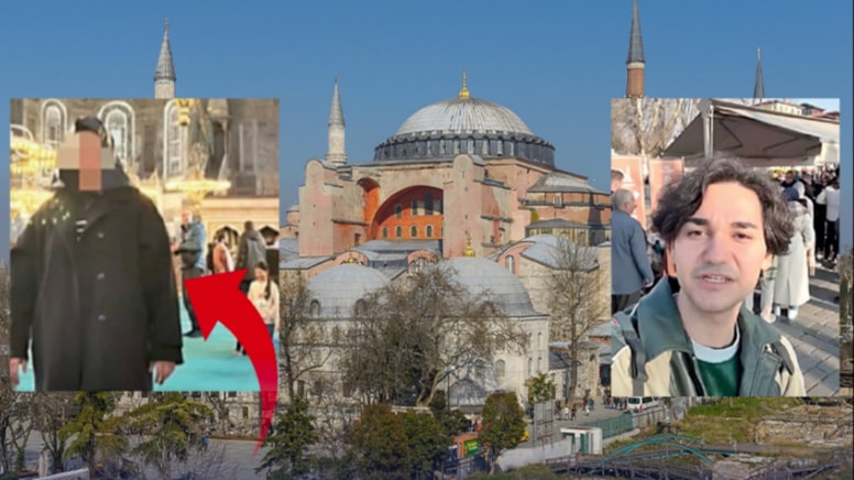 Ayasofya'daki 25 Euro için turist kadına terör estirdiler: 'Şehadet getirsin'