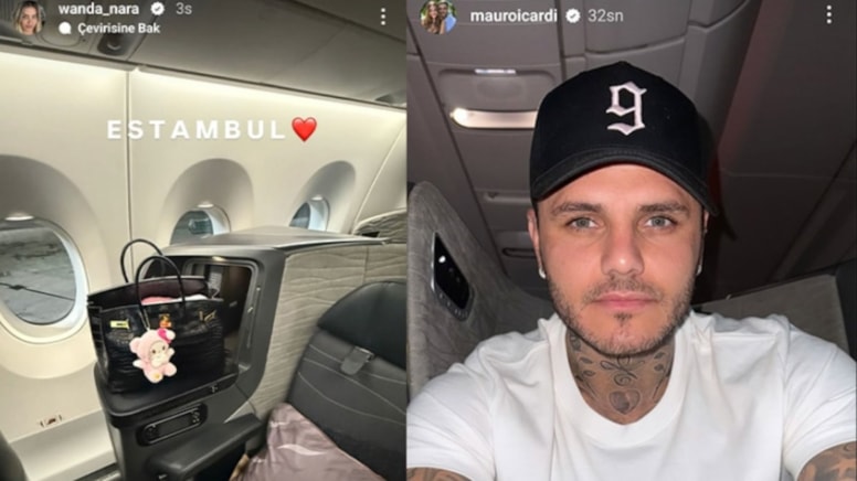 Icardi ve Wanda Nara İstanbul'da!