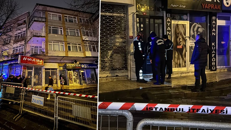 Üsküdar'da panik anları! İstinat duvarı yan yattı, iki bina boşaltıldı