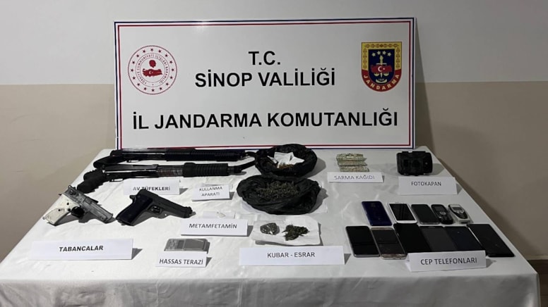 Sinop'ta uyuşturucu operasyonu: 2 şüpheli gözaltına alındı