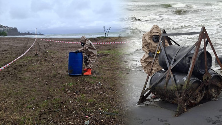 Ordu'nun üç ilçesinde 'varil' alarmı: Ekipler incelemeye aldı