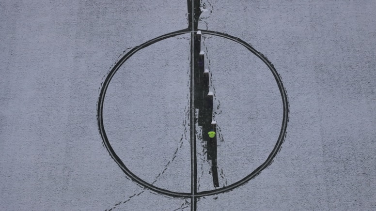 Stadyum beyaza büründü!