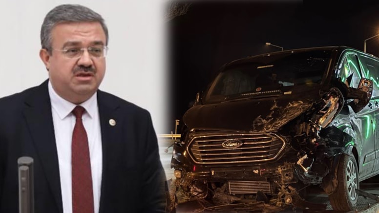 AKP’li vekil ve başkanın kaza yaptığı araç İl Özel İdaresininmiş!