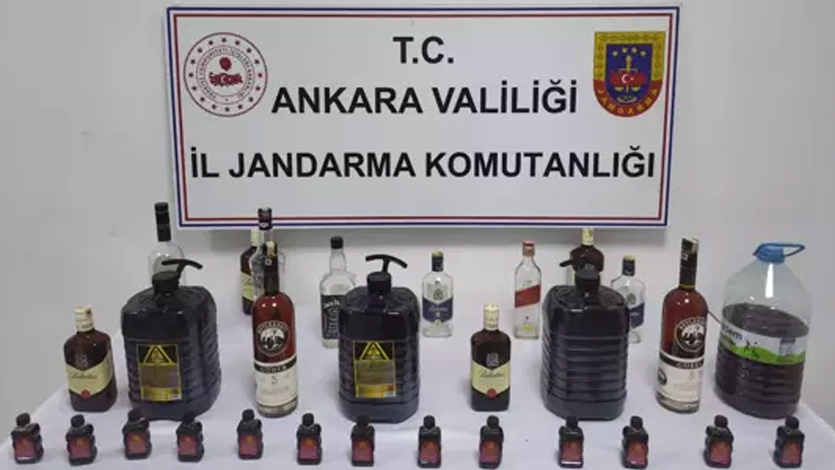 Ankara'da sahte içki baskını