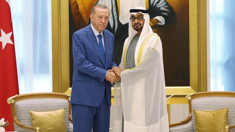 Erdoğan, Birleşik Arap Emirlikleri Devlet Başkanı Al Nahyan ile görüştü