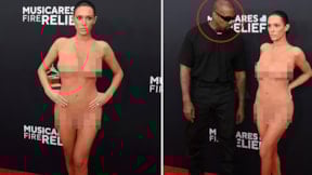 Dünyanın en zengin şarkıcısının eşi ödül törenine giyinmeden geldi