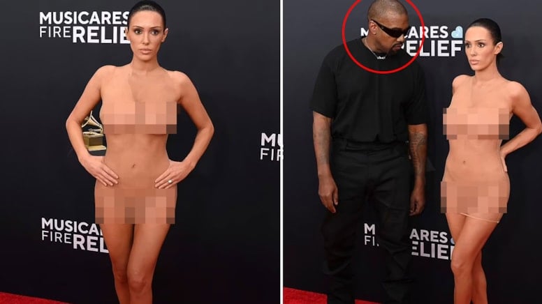 Dünyanın en zengin şarkıcısının eşi ödül törenine giyinmeden geldi