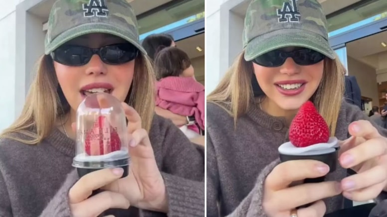 Tanesine 700 TL ödediği çileği paylaştı: 10 milyon izlenmeye ulaştı