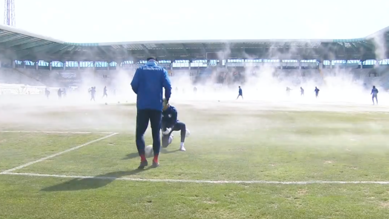 Alttan ısıtma sistemi çalıştı, her yer buhar oldu