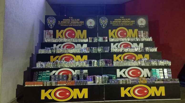 Adana'da yüzlerce elektronik sigara ele geçirildi