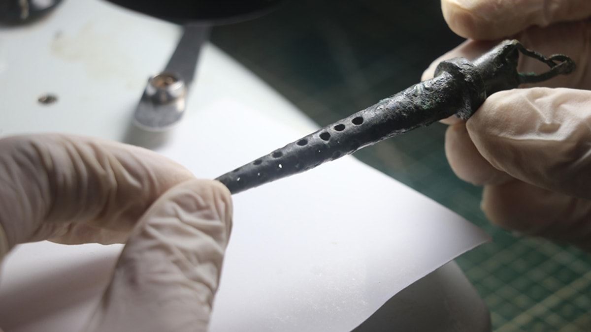 Hadrianopolis Antik Kenti'nde içecek filtresi bulundu