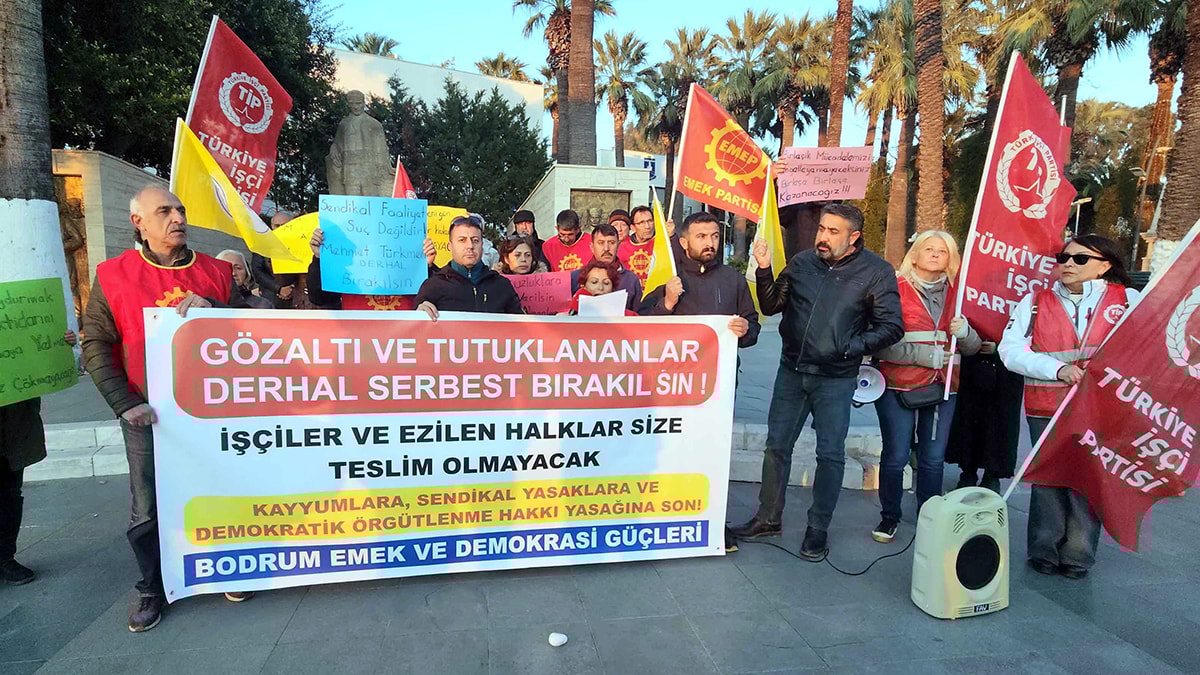 Bodrum’dan gözaltı ve tutuklamalara tepki