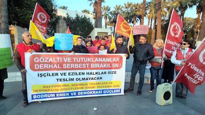 Bodrum’dan gözaltı ve tutuklamalara tepki